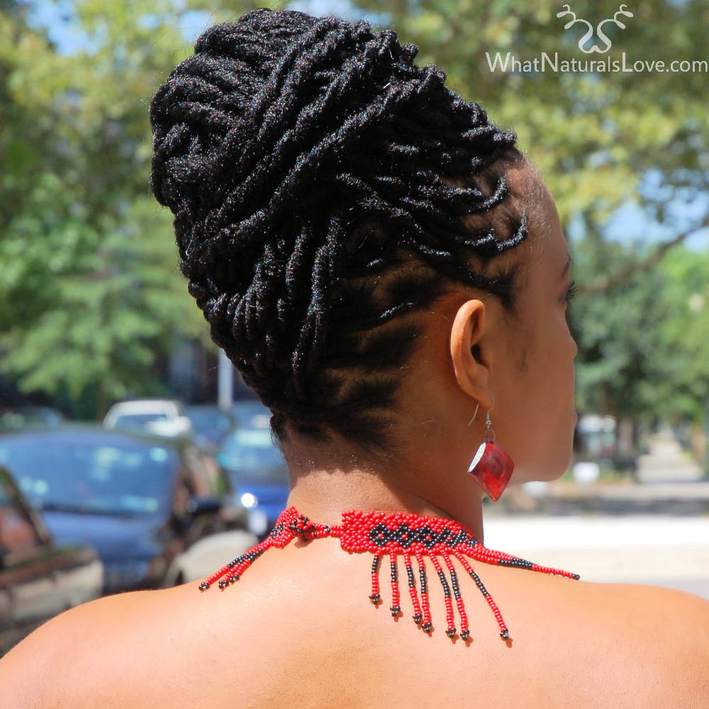 Loc extensions Dreadlocks Updo