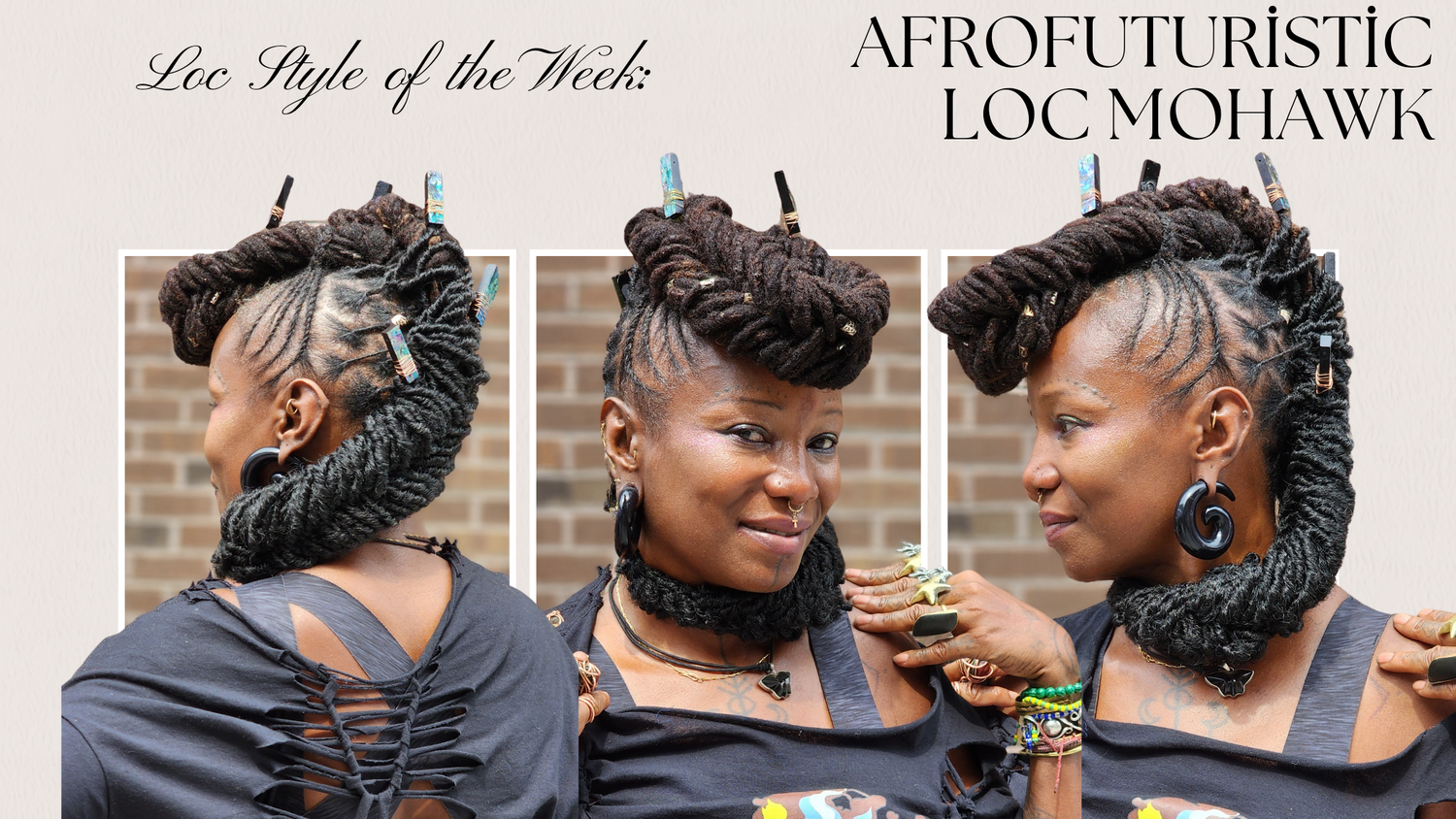 Loc Style of the Week: AfroFuturistic Loc Mohawk