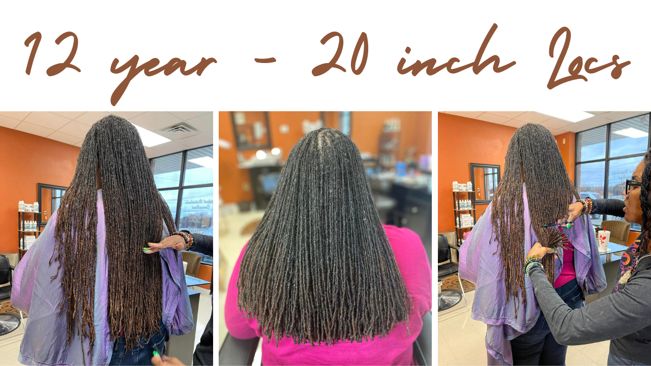 20 inch long locs 12 years of growing sisterlocks