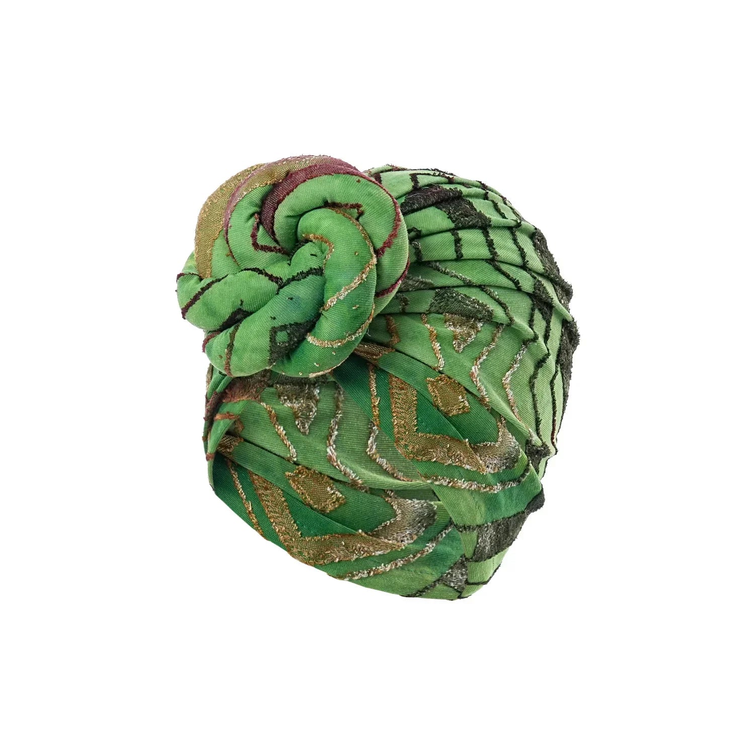 African Print Floral Turban – Pre-Tied Head Wrap
