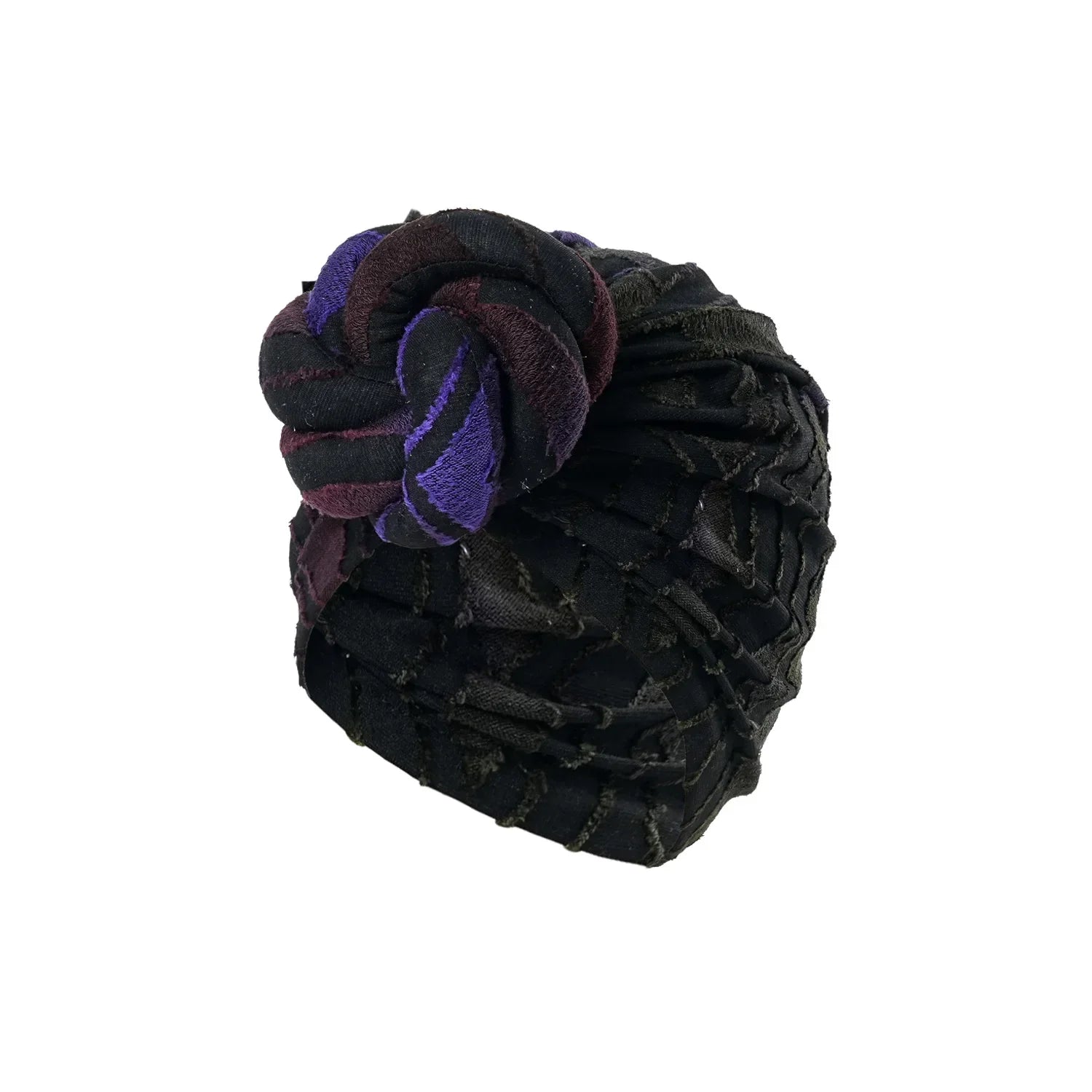 African Print Floral Turban – Pre-Tied Head Wrap