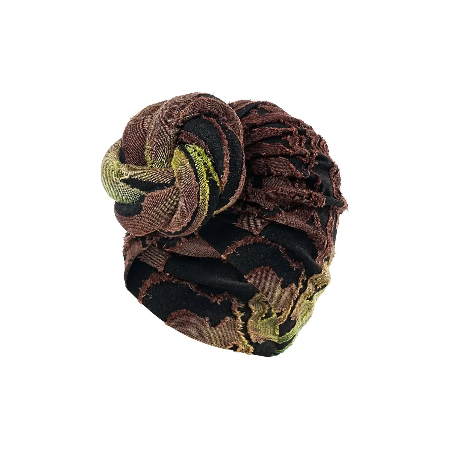 African Print Floral Turban – Pre-Tied Head Wrap