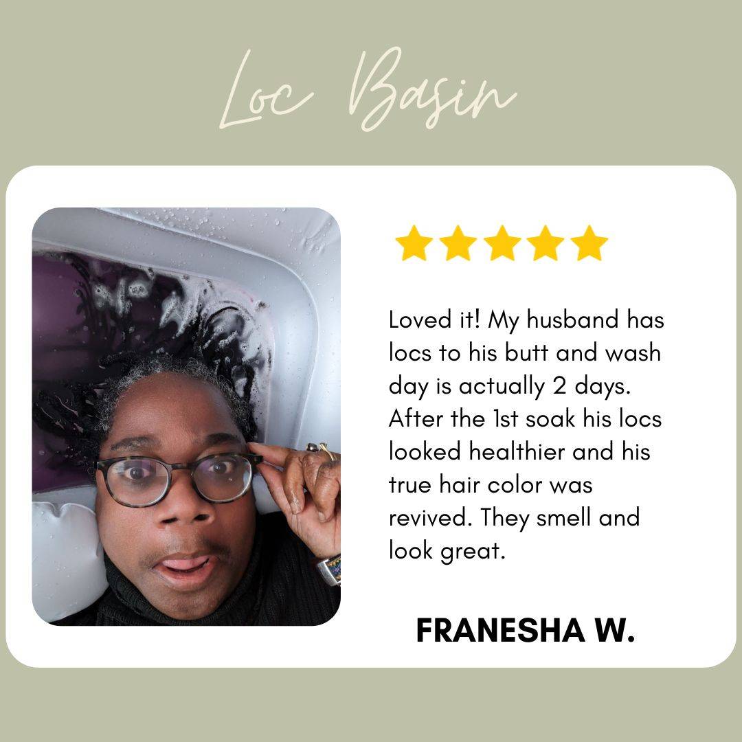 Wash Basin for Locs, Dreadlocks, Microlocs