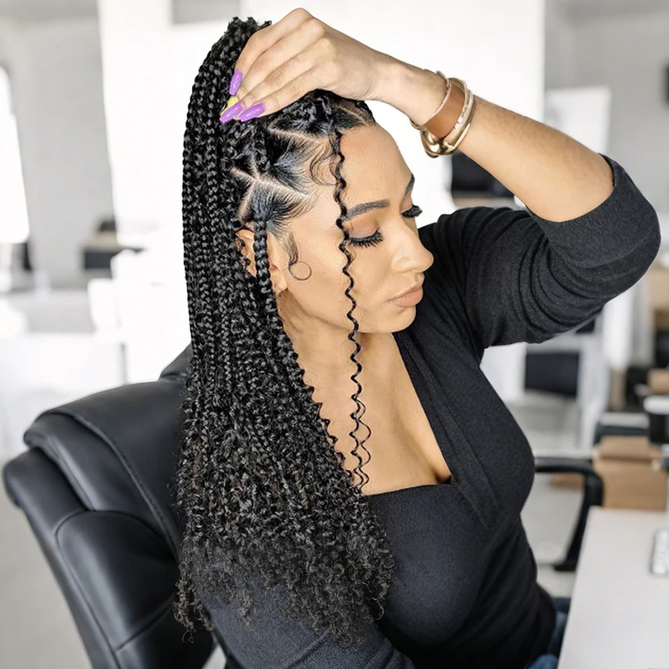 Woman with styled hair in an indoor setting