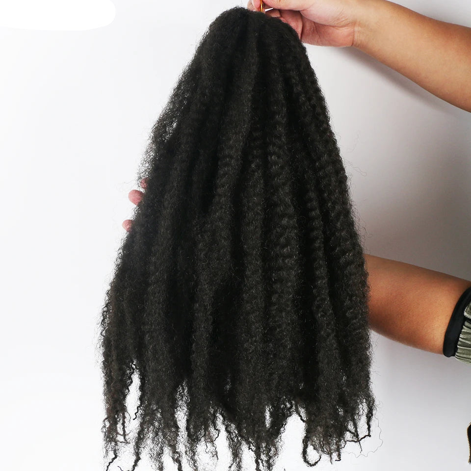 Black Marley Twist Crochet Hair
