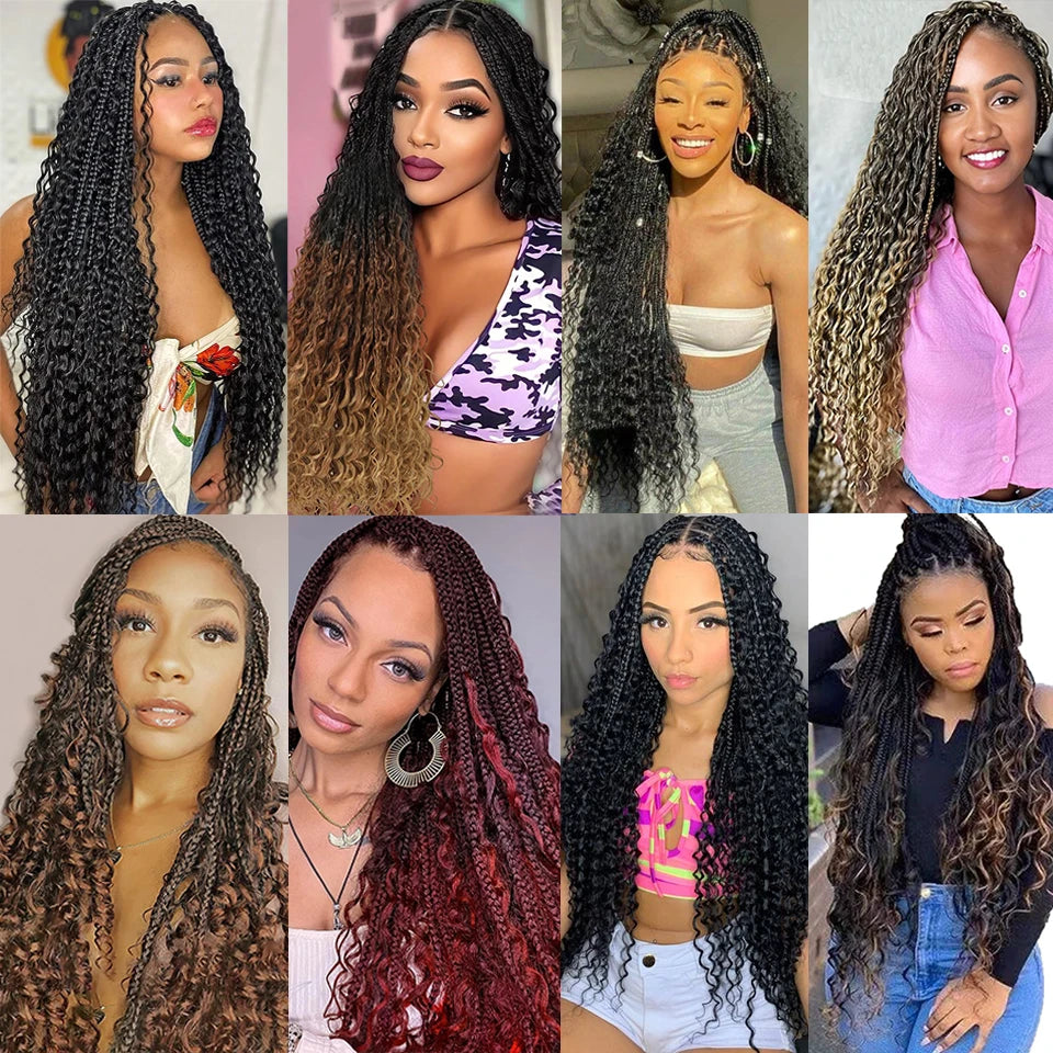 collection of the Boho Box Braid Crochet Hair