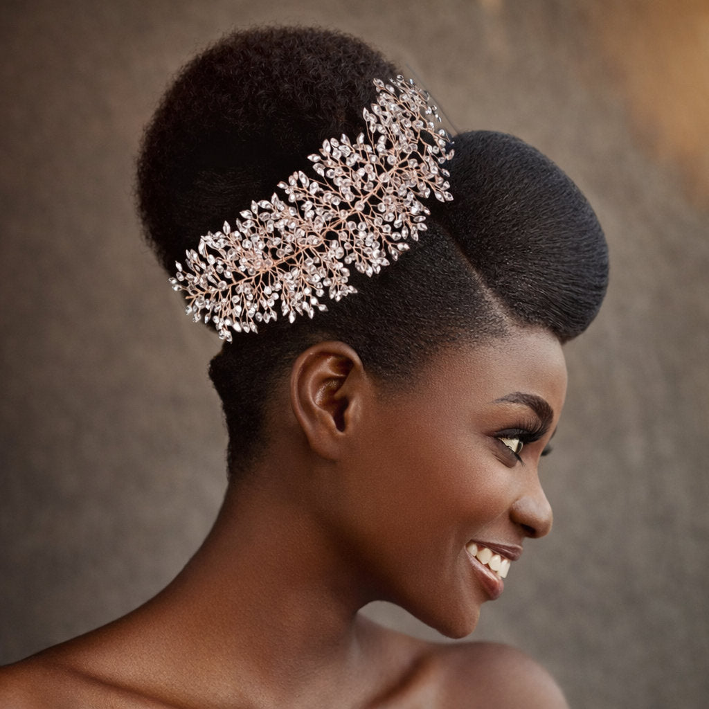 Bridal Headpiece for Natural Hair Brides