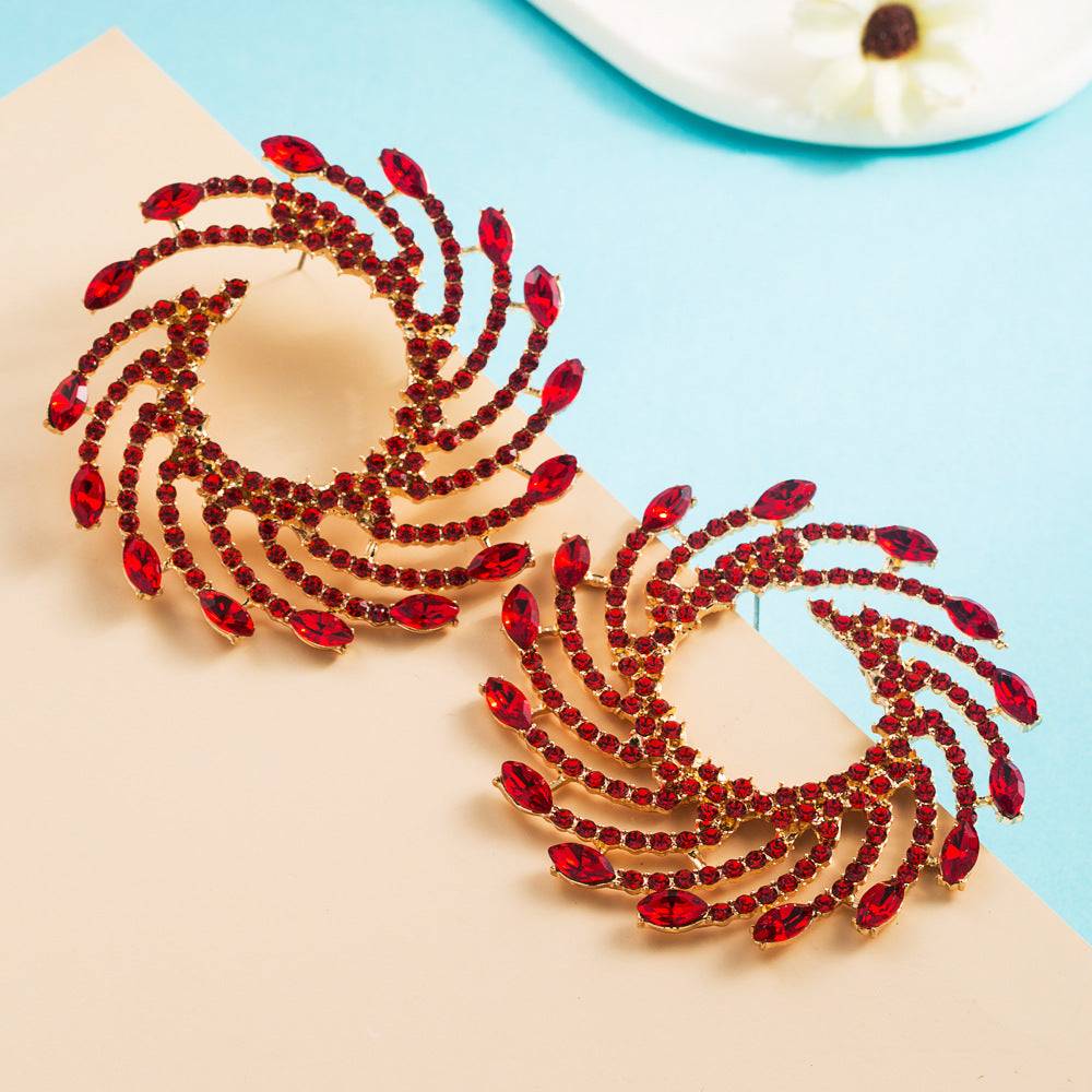 Golden Crystal earrings that add spark to your style