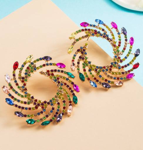 Golden Crystal earrings that add spark to your style