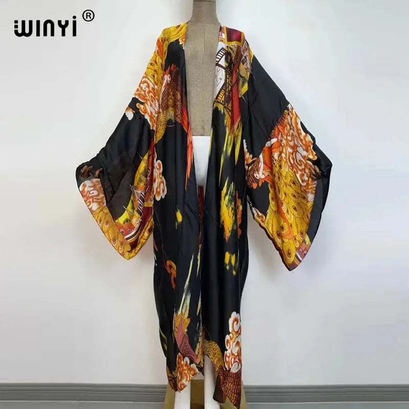 Kimono Kaftan Boho Soft Cardigan - Batwing Sleeve