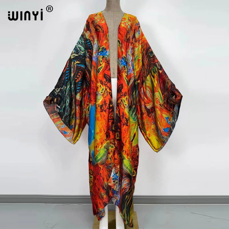 Kimono Kaftan Boho Soft Cardigan - Batwing Sleeve