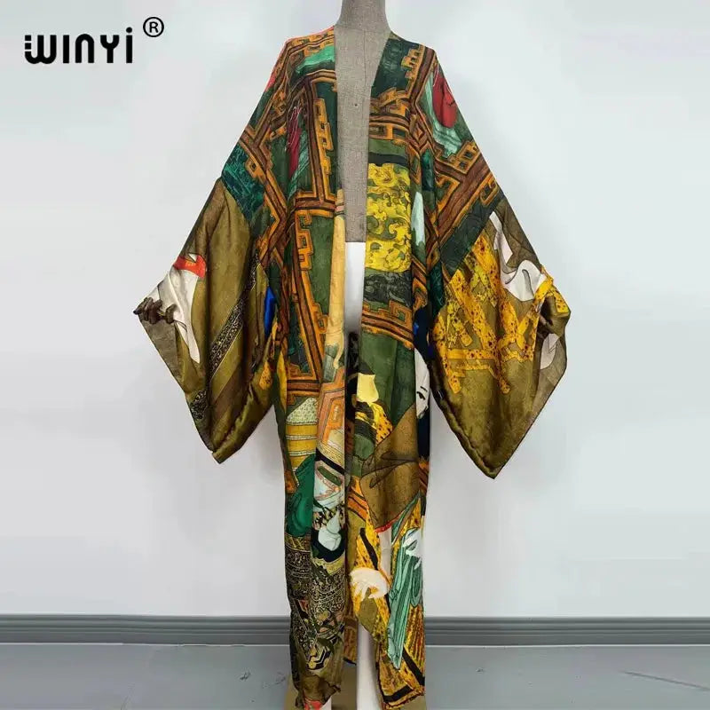 Kimono Kaftan Boho Soft Cardigan - Batwing Sleeve