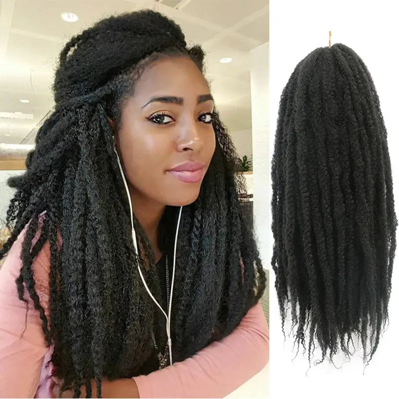 Marley Afro Kinky Hair pour Twists, Braids et Locs