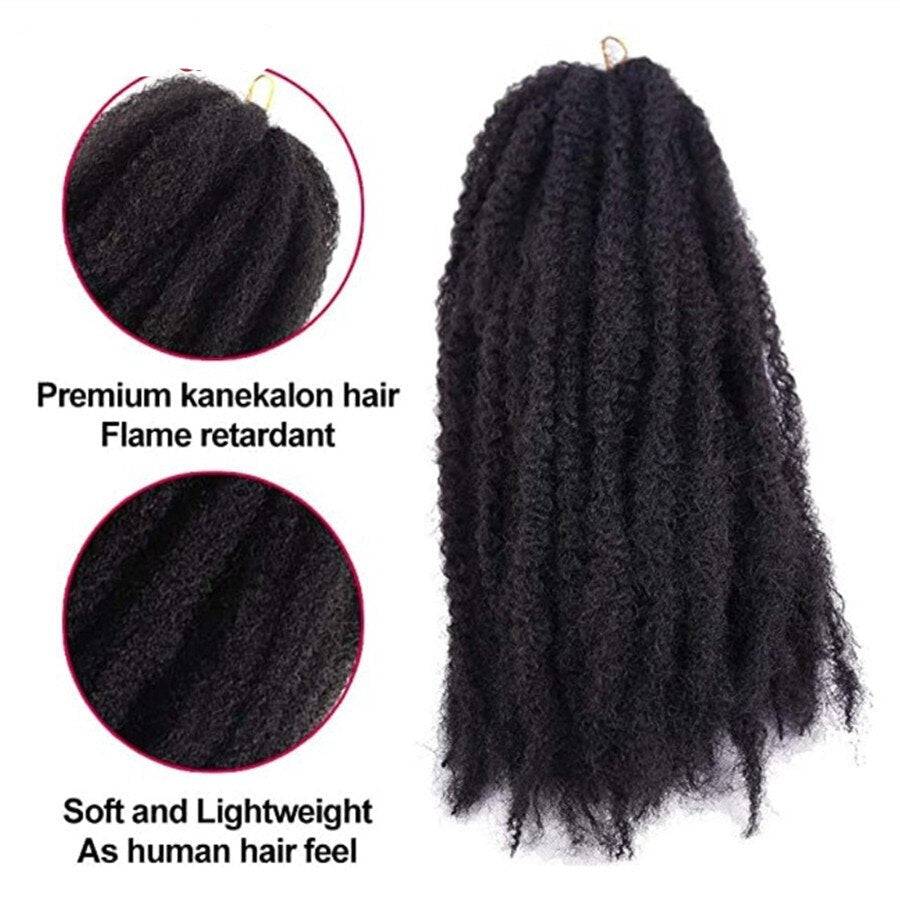 Marley Afro Kinky Hair pour Twists, Braids et Locs