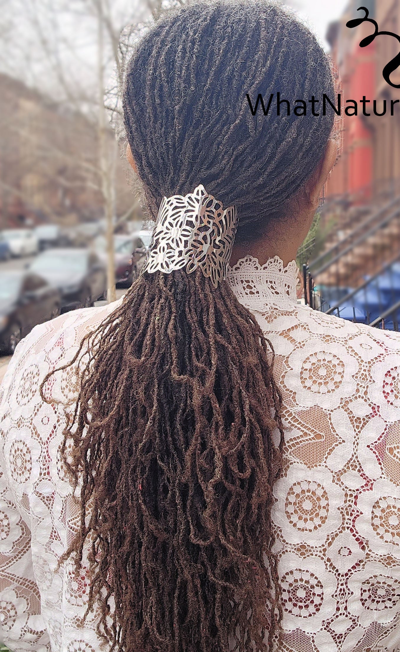 Hugging Leafs Hair Cuff for Locs, Sisterlocks, Dreadlocks