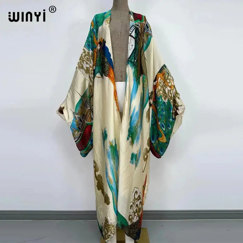 Kimono Kaftan Boho Soft Cardigan - Batwing Sleeve