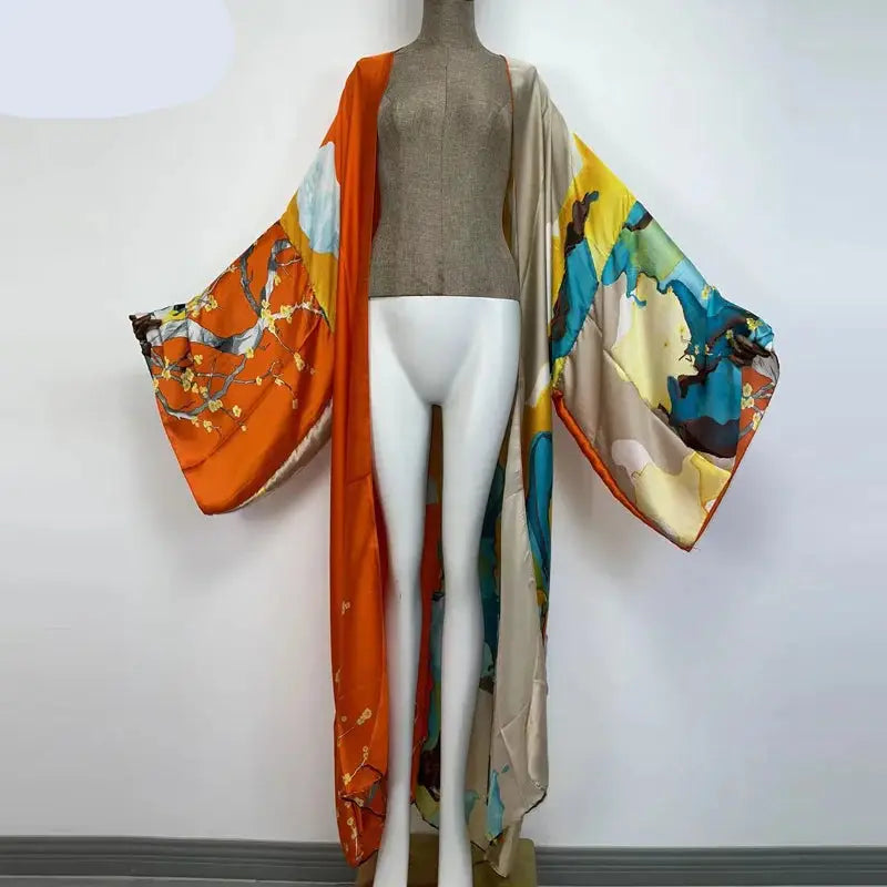 Kimono Kaftan Boho Soft Cardigan  Batwing Sleeve