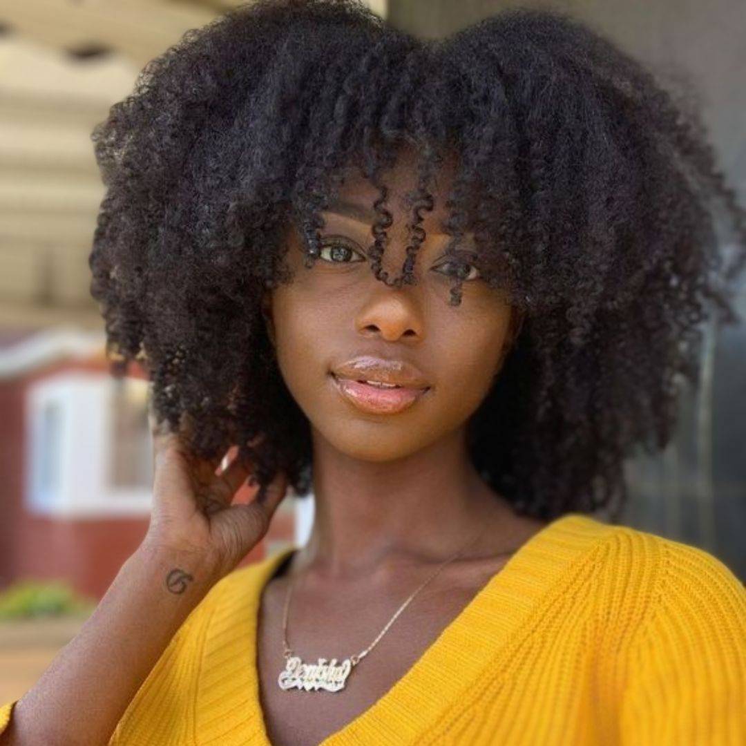 Perruque frisée afro crépue mongole Janina