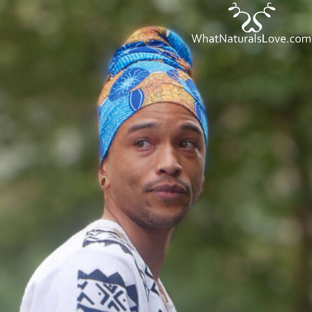 African Tube Head Wrap Perfect Gift for fathers day 2024