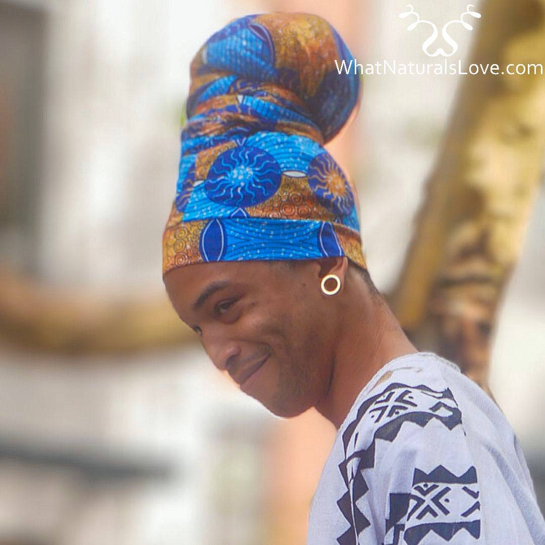 African Tube Head Wrap Perfect Gift for fathers day 2024