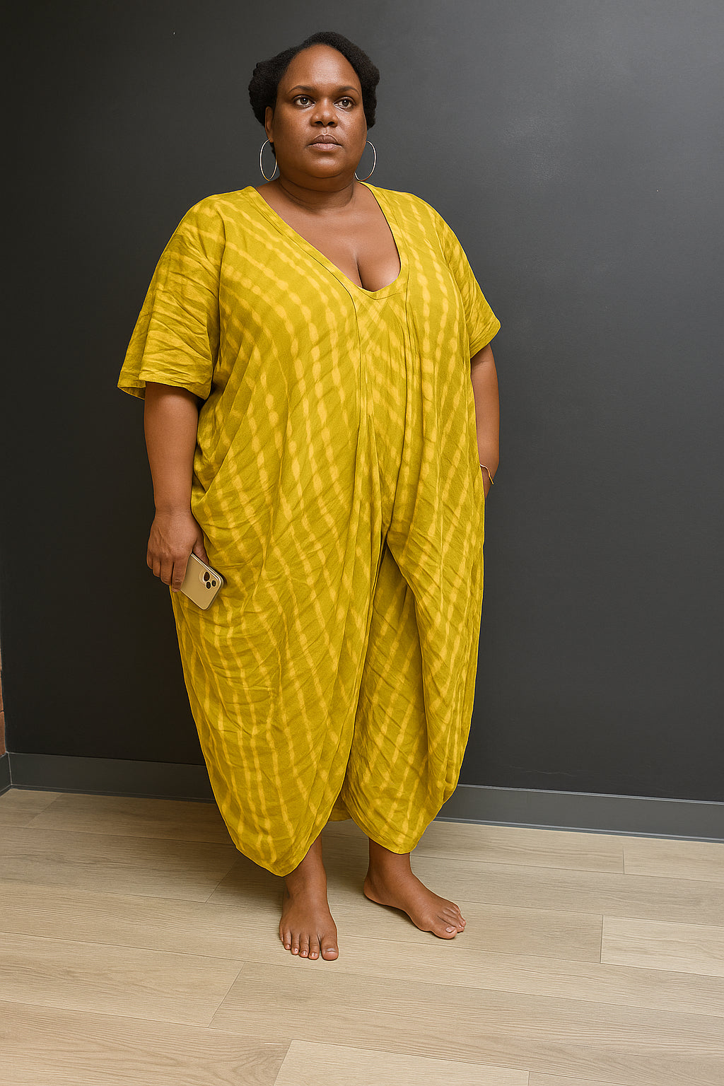 Kimono Jumpsuit Set for L to 3X