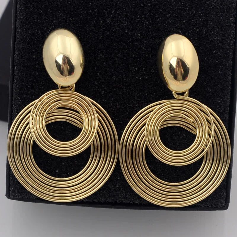 Goddess Spiral Earrings – Gold or Silver Elegance