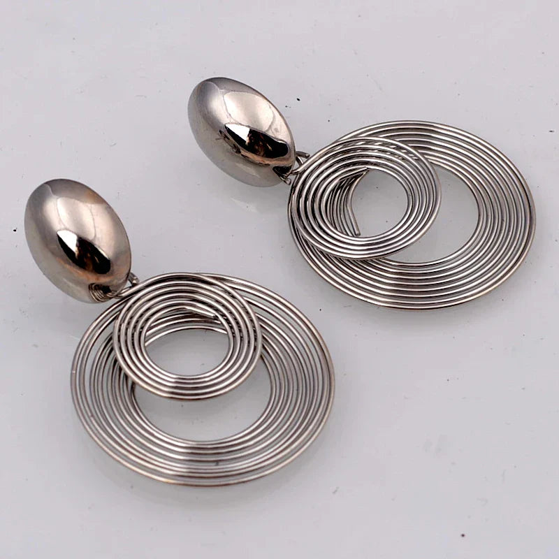 Goddess Spiral Earrings – Gold or Silver Elegance