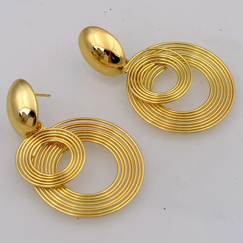 Goddess Spiral Earrings – Gold or Silver Elegance