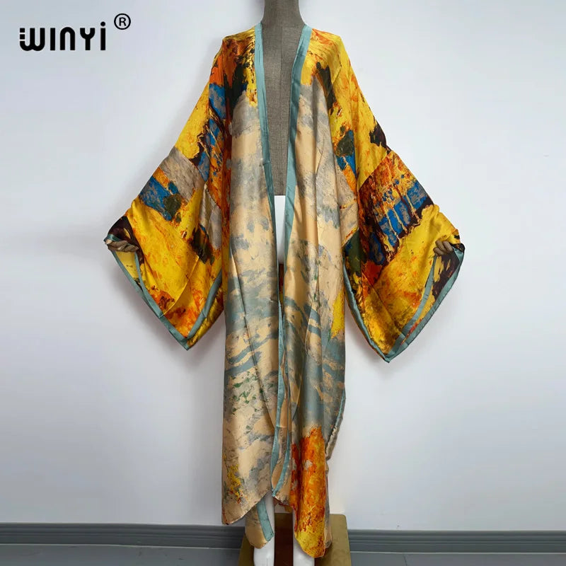 Kimono Kaftan Boho Soft Cardigan - Batwing Sleeve