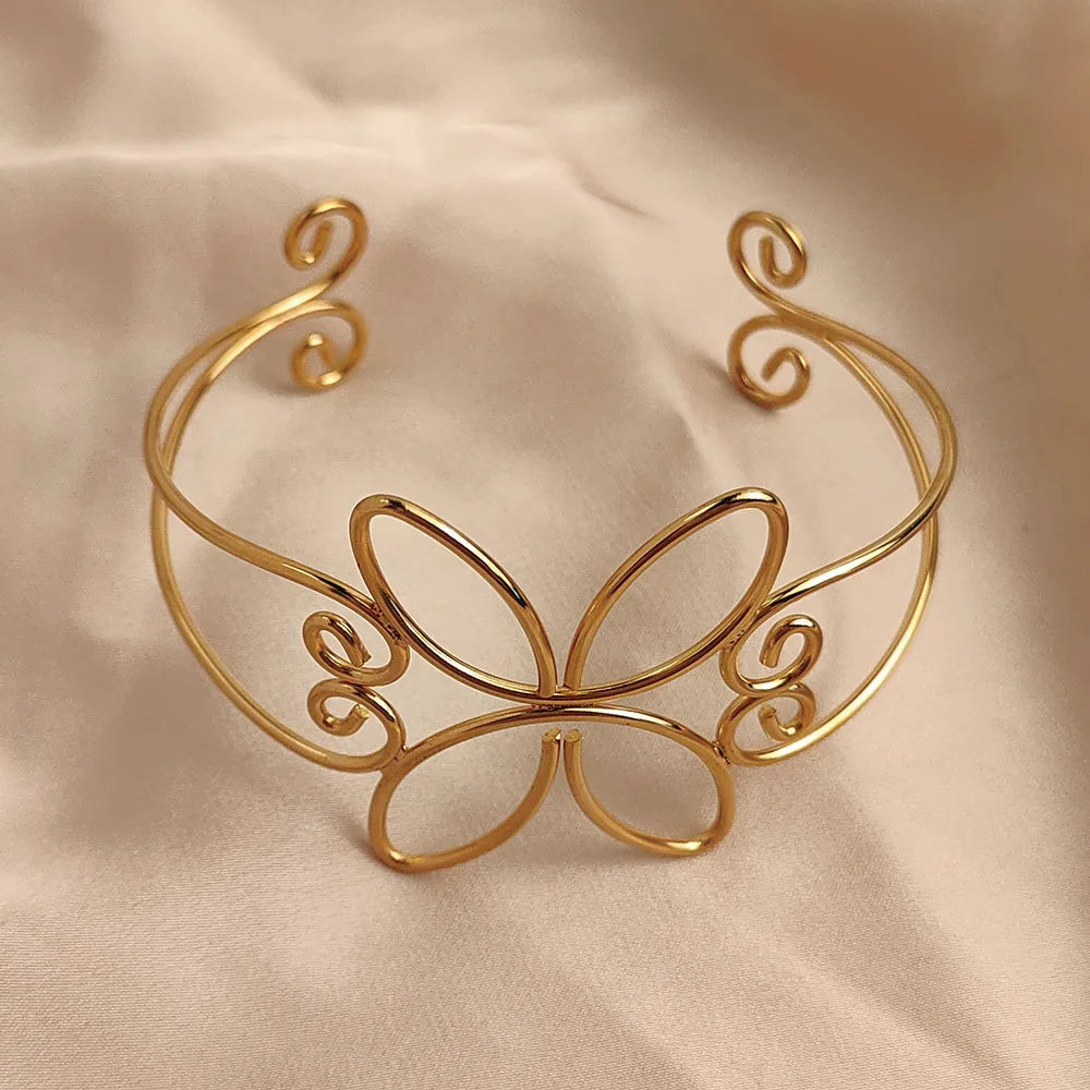 Hair Cuff – Handmade Wire Flower Crown