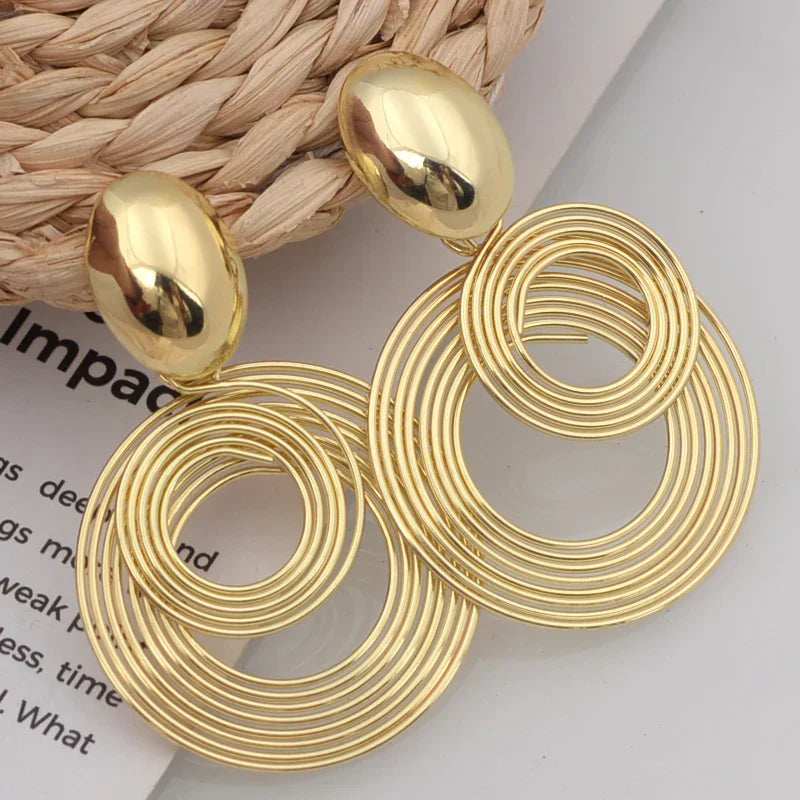 Goddess Spiral Earrings – Gold or Silver Elegance