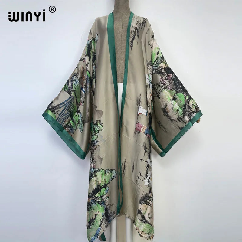 Kimono Kaftan Boho Soft Cardigan - Batwing Sleeve