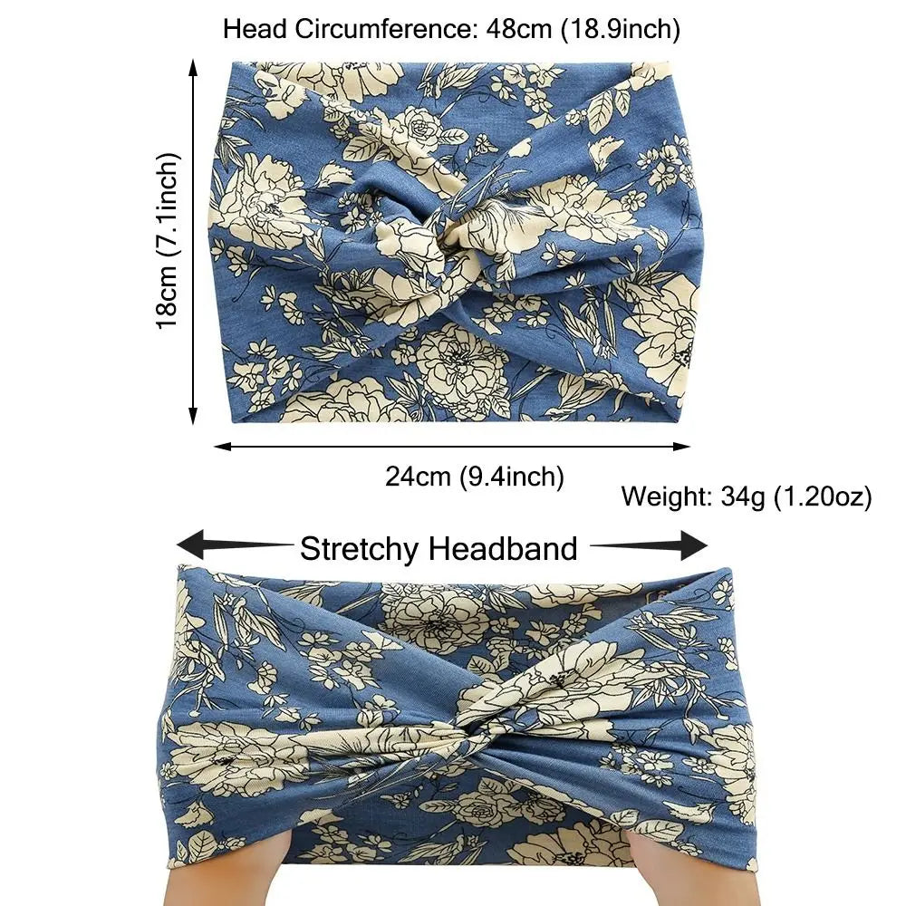 Headbands for Locs, Braids and Natural Hair - Extra Wide, Super Comfortable Stretch