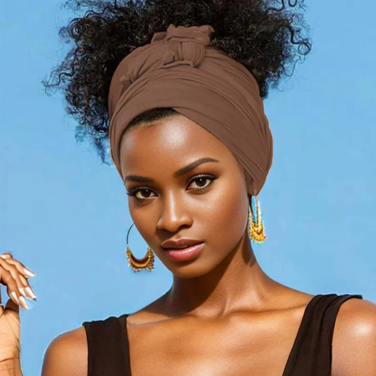 Super Soft Extra Long Breathable Stretchy Jersey Turban Headband