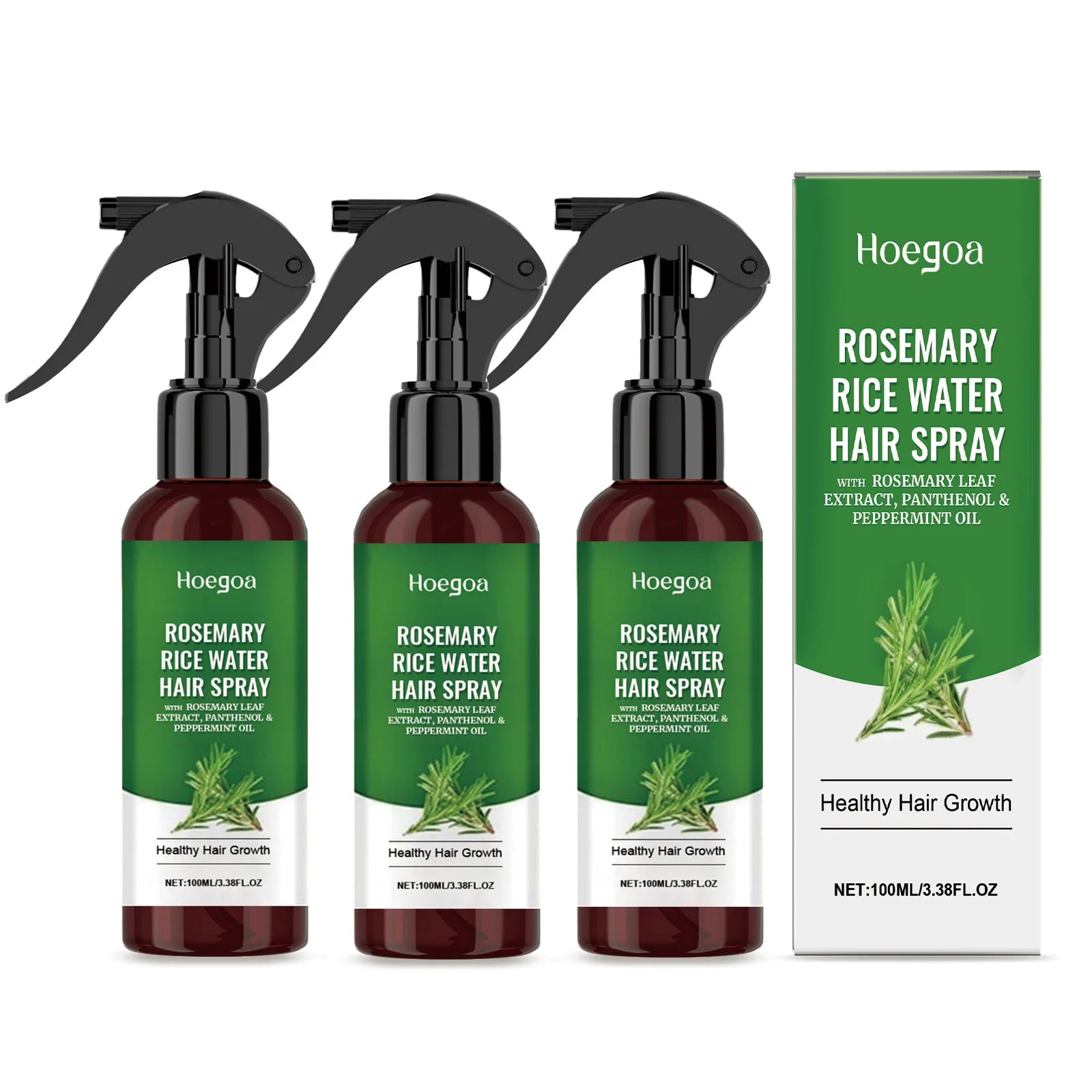 Rice Water Hair Spray with Rosemary (3.38 fl oz / 100ml)