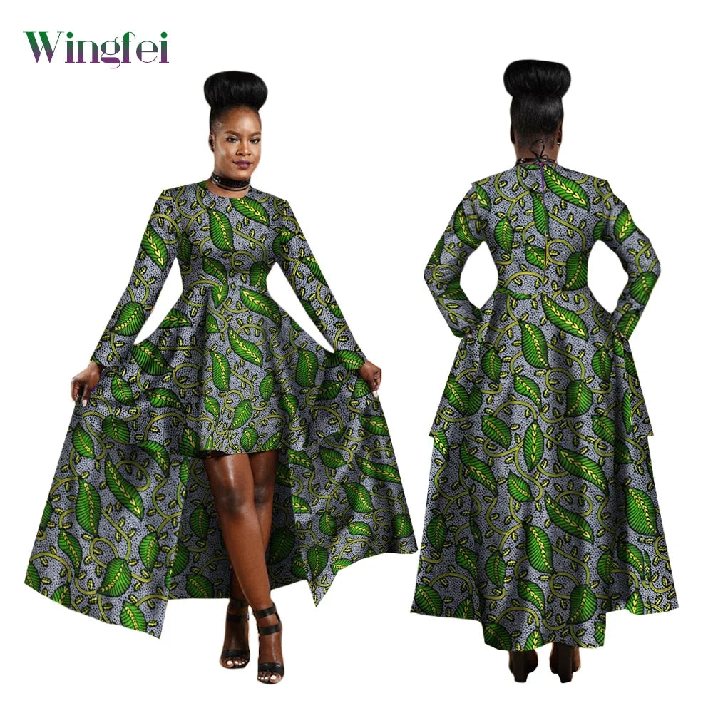 African Hi-Low Dashiki Dress - Super Elegant