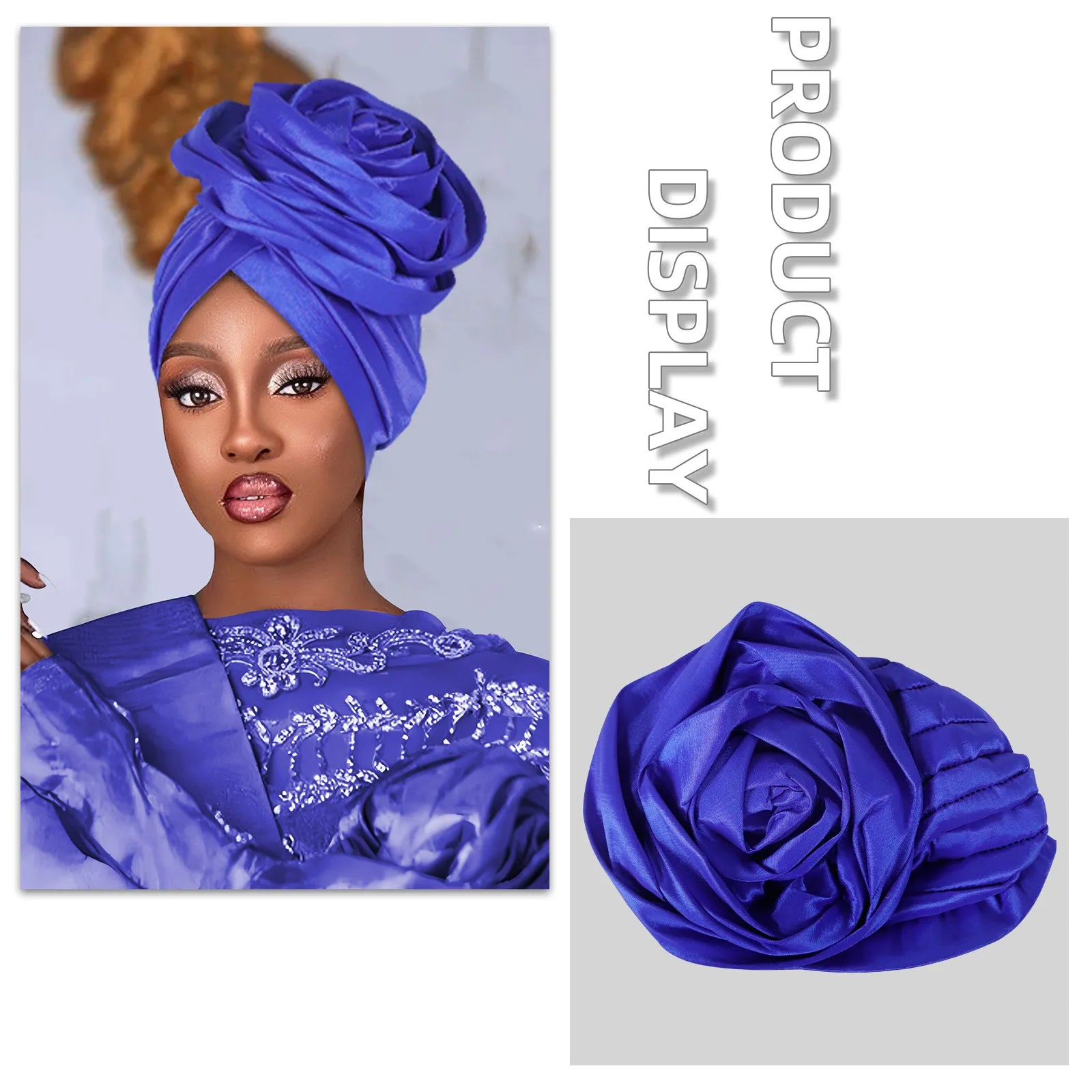 Floral Turban Hat - Stylish Modest Headwear for Special Events