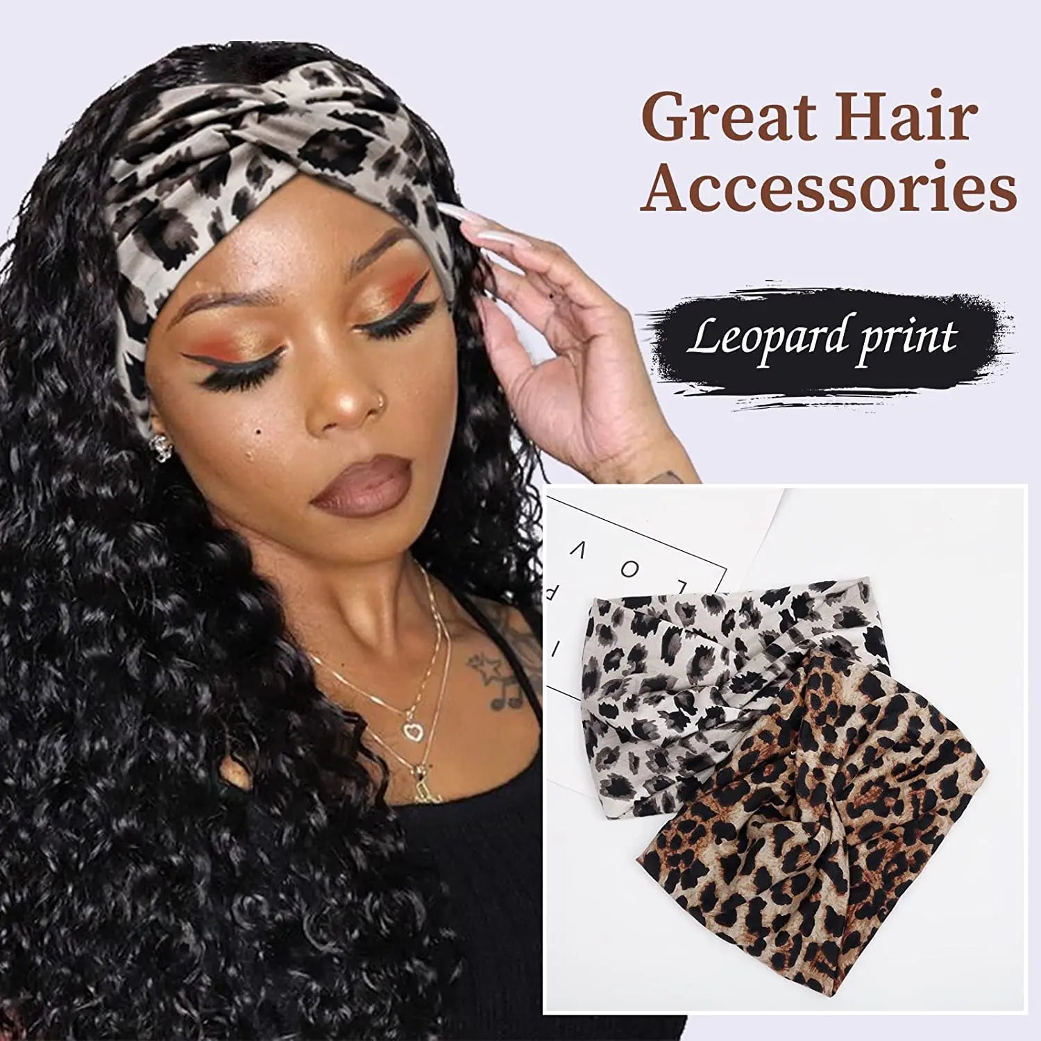 Headbands for Locs, Braids and Natural Hair - Extra Wide, Super Comfortable Stretch