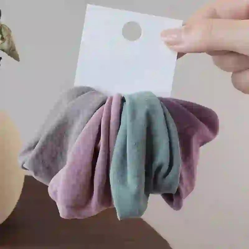 Muted color non-damaging hairbands for locs and braids. Ideal for protective styles with soft, chemical-free fabric.