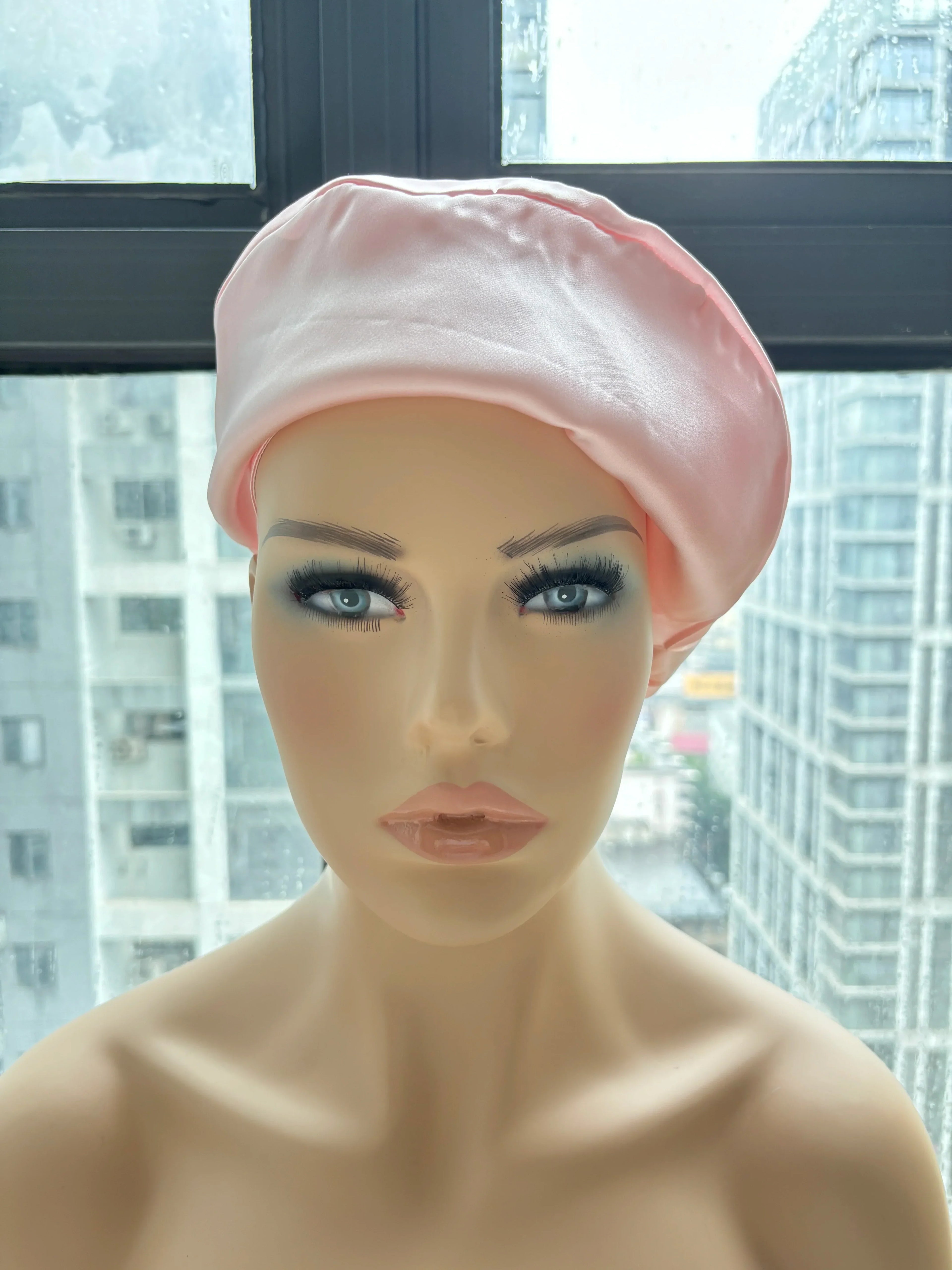 Silk Bonnet for Starter Locs, Afros, Cornrows, curly hair and short naturals