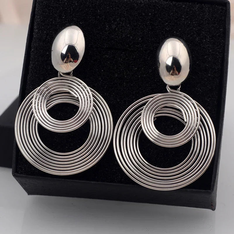 Goddess Spiral Earrings – Gold or Silver Elegance