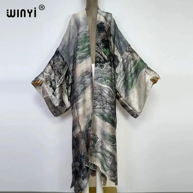 Kimono Kaftan Boho Soft Cardigan - Batwing Sleeve