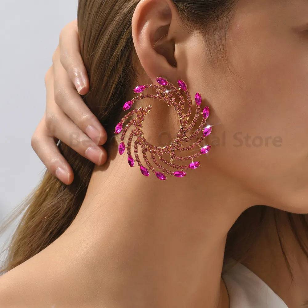Golden Crystal earrings that add spark to your style