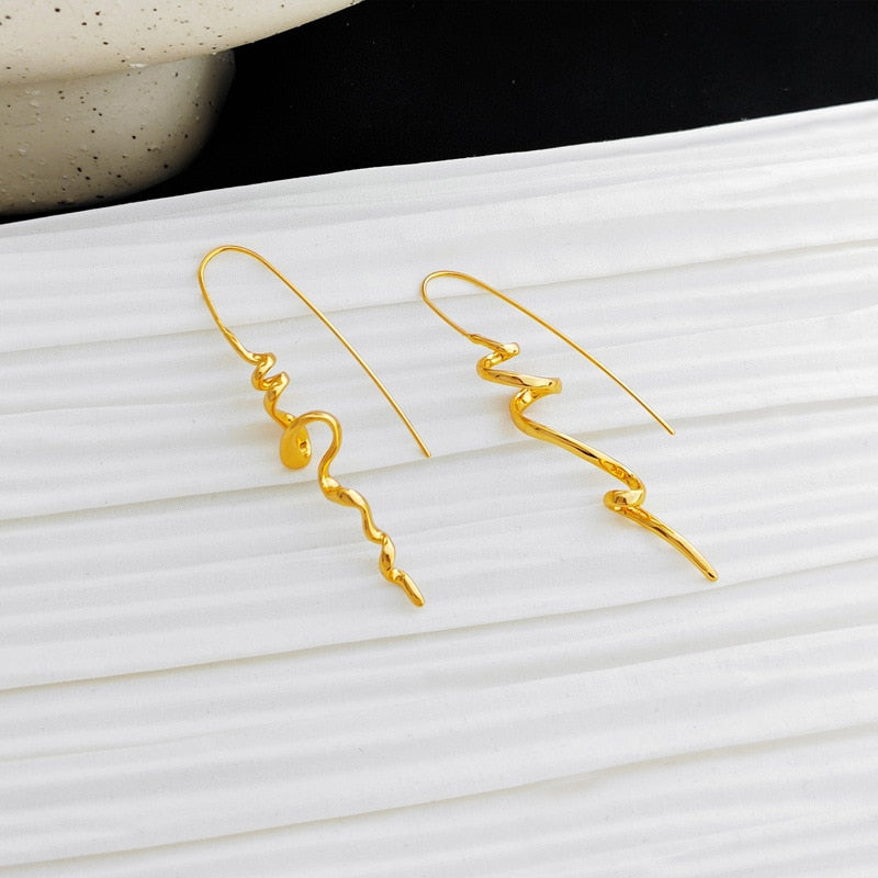  Serenity Threader Earrings Gold and Silver