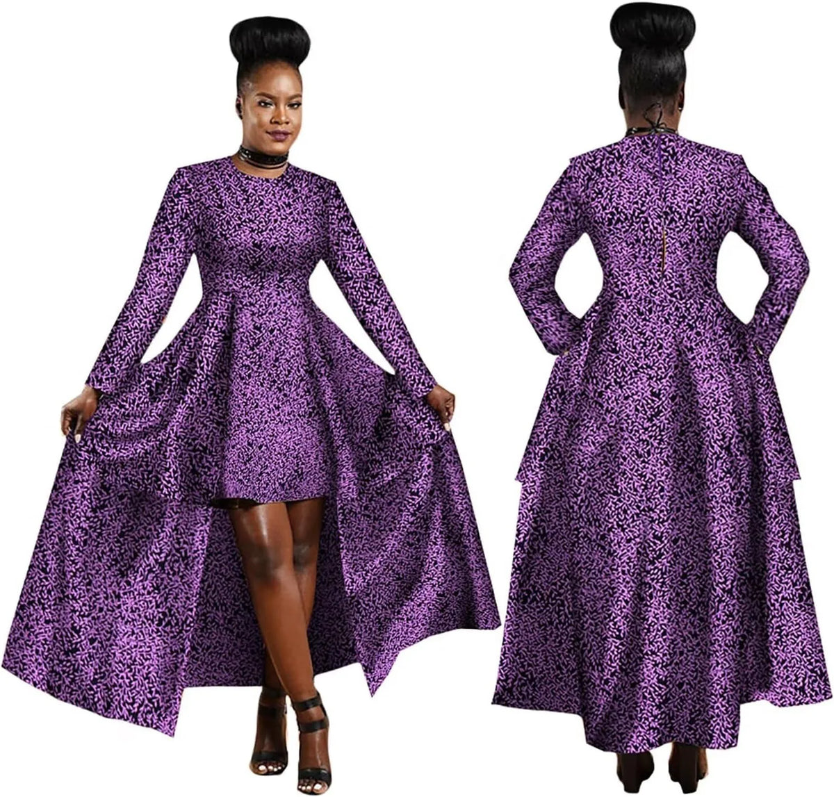 African High Low Dashiki Dress