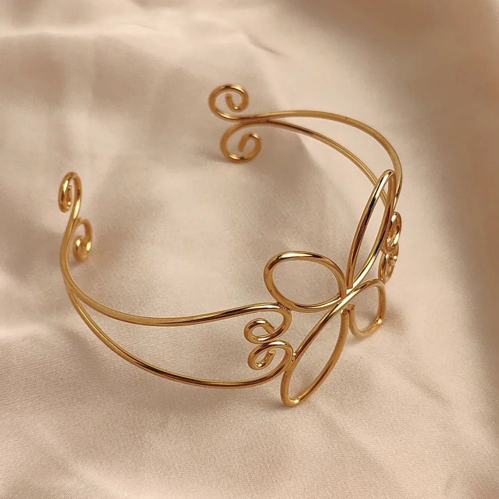 Hair Cuff – Handmade Wire Flower Crown