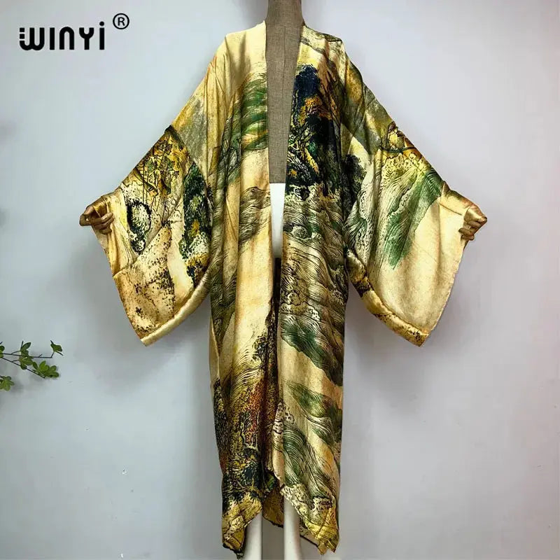 Kimono Kaftan Boho Soft Cardigan - Batwing Sleeve