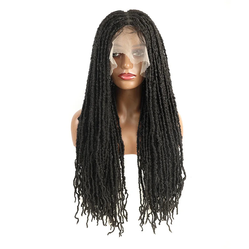 BoHo Faux Locs Full Lace Dreadlock Wig with Baby Hair