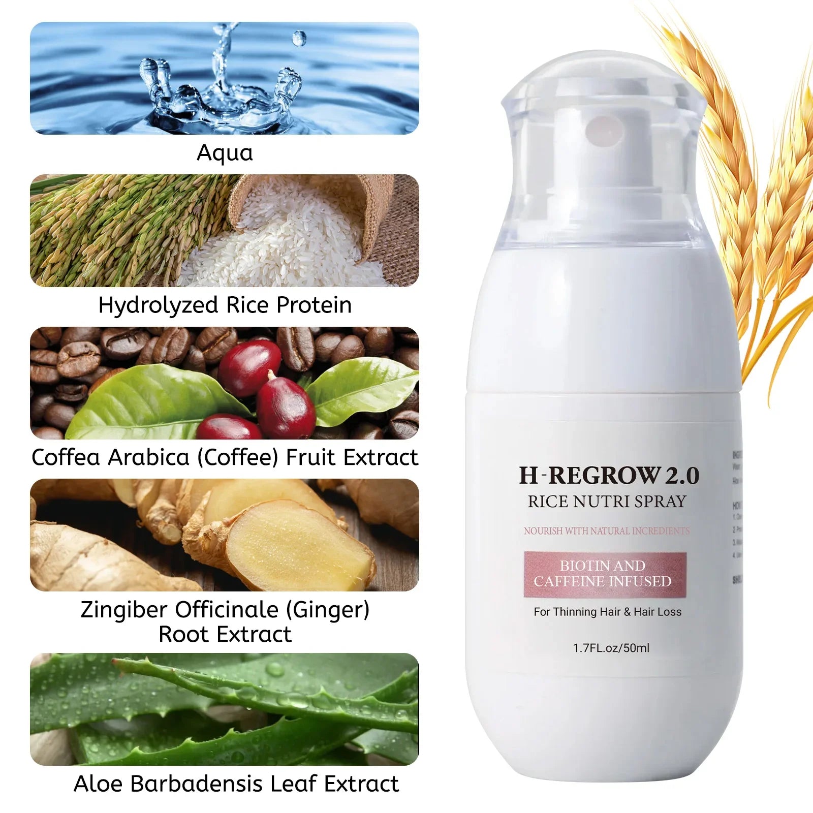 Rice water for hair Nutri Spray (1.7 fl oz / 50ml)