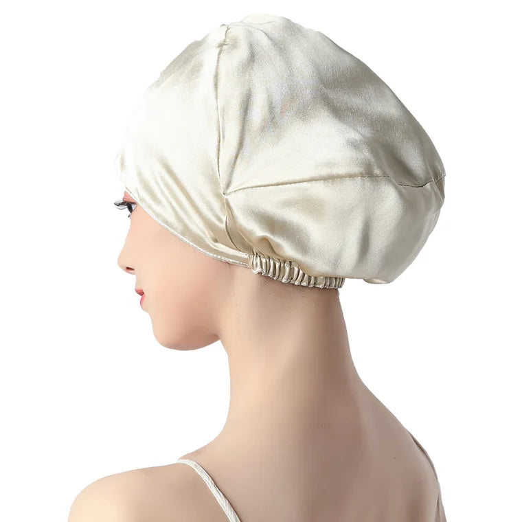 Silk Bonnet for Starter Locs, Afros, Cornrows, curly hair and short naturals